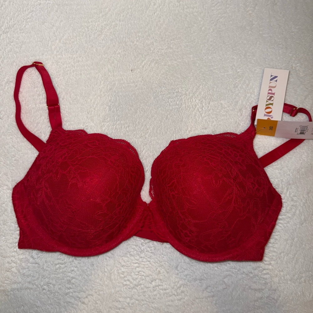 Lacy Red Bra by Joyspun